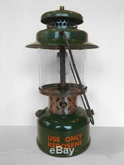 RE-LISTED Rare1944 Coleman 237B Kerosene Single Mantle Lantern with Brass Fount