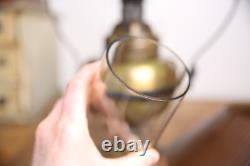 Railroad Lantern Oil Lamp Country Store hanging Light vintage brass Antique