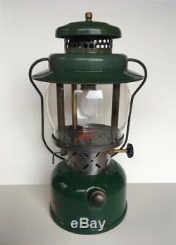 Rare 1944 Coleman 237B Kerosene Single Mantle Lantern with Painted Brass Fount