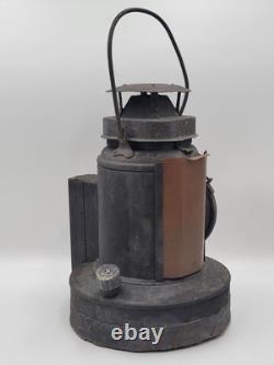 Rare ANTIQUE The ADLAKE Co. NON-SWEATING RED LENSE RR RAILROAD LAMP LANTERN