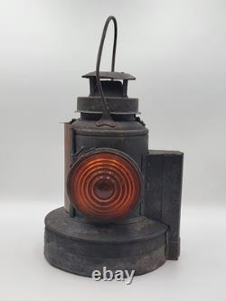 Rare ANTIQUE The ADLAKE Co. NON-SWEATING RED LENSE RR RAILROAD LAMP LANTERN