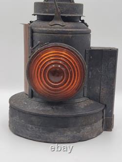 Rare ANTIQUE The ADLAKE Co. NON-SWEATING RED LENSE RR RAILROAD LAMP LANTERN