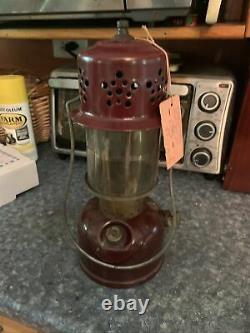 Rare American Gas Machine Company Model 3006 Single Mantle Lantern & Mica Globe