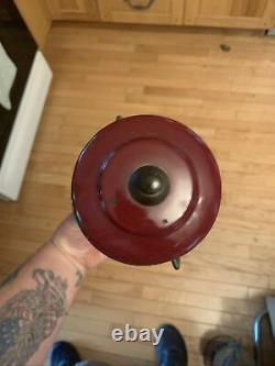 Rare American Gas Machine Company Model 3006 Single Mantle Lantern & Mica Globe