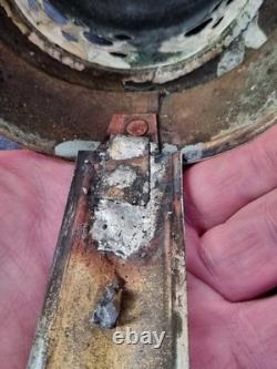 Rare Antique 18th Century Lanthorn Brass Lantern Horn Panel Windows Candle Lamp