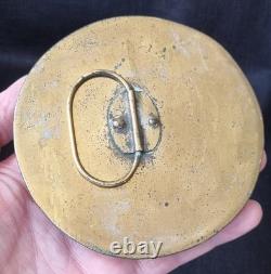 Rare Antique 18th Century Lanthorn Brass Lantern Horn Panel Windows Candle Lamp