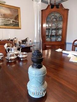 Rare Antique Celadon Matador Brenner 19th Century Kerosene Lantern