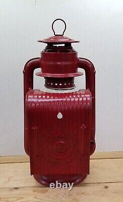 Rare Antique Dietz No. 2 Blizzard Dash Lamp Vintage Embossed Lantern