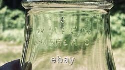 Rare Antique Embossed W MFG Co. Warren O. Lantern Globe Clear Glass Ohio