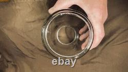 Rare Antique Embossed W MFG Co. Warren O. Lantern Globe Clear Glass Ohio