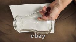 Rare Antique Embossed W MFG Co. Warren O. Lantern Globe Clear Glass Ohio