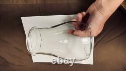 Rare Antique Embossed W MFG Co. Warren O. Lantern Globe Clear Glass Ohio