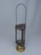 Rare Antique Holmes, Booth, & Hayden's Triangular Kerosene Skaters Lamp Lantern