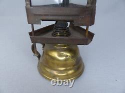 Rare Antique Holmes, Booth, & Hayden's Triangular Kerosene Skaters Lamp Lantern