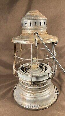 Rare Antique Maritime Kerosene Lantern US Battleship / Blackout Lamp WWI WWII