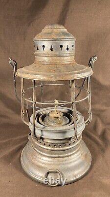 Rare Antique Maritime Kerosene Lantern US Battleship / Blackout Lamp WWI WWII