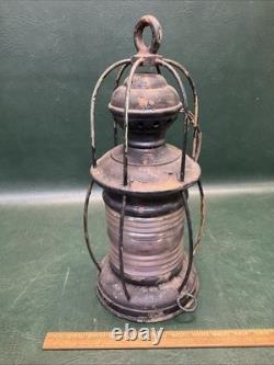 Rare Antique Perkins Marine Lamp Corp. Brooklyn NY Marine Lantern