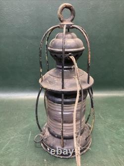 Rare Antique Perkins Marine Lamp Corp. Brooklyn NY Marine Lantern