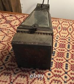 Rare Antique Tin Skater's Lantern Lamp Holmes, Booth & Hayden's Waterbury Ct