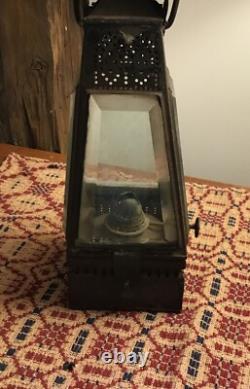 Rare Antique Tin Skater's Lantern Lamp Holmes, Booth & Hayden's Waterbury Ct