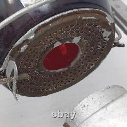 Rare Antique Tin Tubular S. G. & L. Co Lever Lift No. 0 Lantern Red GlassGlobe