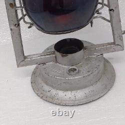 Rare Antique Tin Tubular S. G. & L. Co Lever Lift No. 0 Lantern Red GlassGlobe