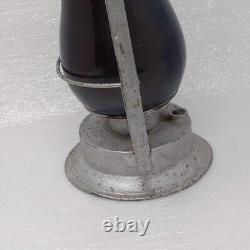 Rare Antique Tin Tubular S. G. & L. Co Lever Lift No. 0 Lantern Red GlassGlobe