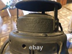 Rare Antique VTG Arms Pear Railroad 4way Switch Caboose Lantern S120