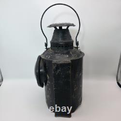 Rare Antique Vintage Adlake Non-Sweating Railroad Lantern Chicago +Original Tank