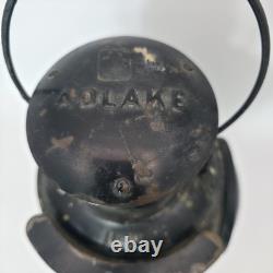 Rare Antique Vintage Adlake Non-Sweating Railroad Lantern Chicago +Original Tank