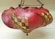 Rare Antique / Vintage LANTERN LAMP SHADE Handmade Made of SKIN Strange