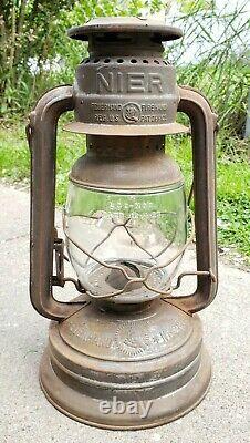 Rare Antique Vintage NIER FEUERHAND NR 280 Oil Lantern Germany Railroad Original