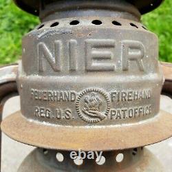 Rare Antique Vintage NIER FEUERHAND NR 280 Oil Lantern Germany Railroad Original