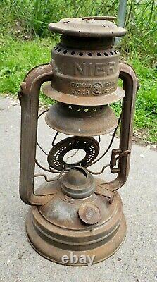 Rare Antique Vintage NIER FEUERHAND NR 280 Oil Lantern Germany Railroad Original