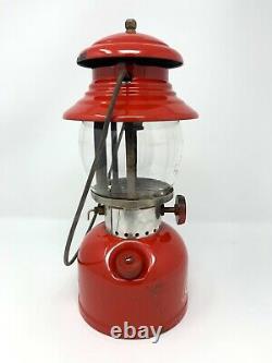 Rare Coleman 200a Bright Red Lantern July 1961 Original Box Excellent Condition