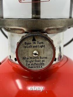 Rare Coleman 200a Bright Red Lantern July 1961 Original Box Excellent Condition