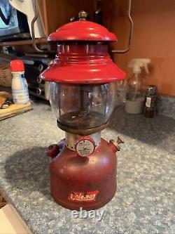 Rare Coleman Model 200A Burgundy Dated 10/61