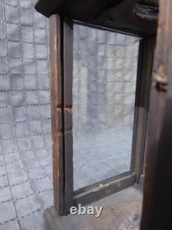 Rare Old Antique primitive Wooden Candle Lantern 18th 19th century Wood Lantern