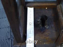 Rare Old Antique primitive Wooden Candle Lantern 18th 19th century Wood Lantern