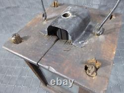 Rare Old Antique primitive Wooden Candle Lantern 18th 19th century Wood Lantern