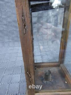 Rare Old Antique primitive Wooden Candle Lantern 18th 19th century Wood Lantern