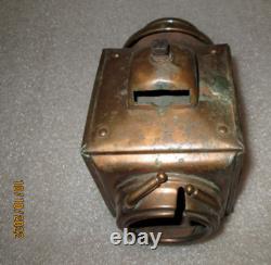 Rare Original E & J Carriage Lantern Pat. 1908 Antique Vintage Lamp For Parts