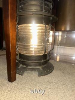 Rare U. S. Lighthouse Service/ Establishment USLHE Post Lantern Perfect Lens