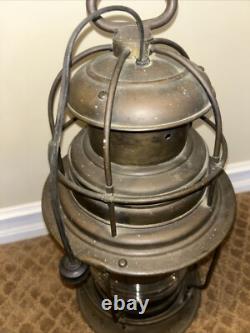 Rare U. S. Lighthouse Service/ Establishment USLHE Post Lantern Perfect Lens