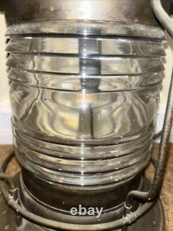 Rare U. S. Lighthouse Service/ Establishment USLHE Post Lantern Perfect Lens