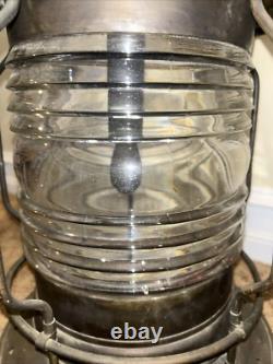Rare U. S. Lighthouse Service/ Establishment USLHE Post Lantern Perfect Lens
