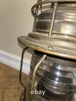 Rare U. S. Lighthouse Service/ Establishment USLHE Post Lantern Perfect Lens