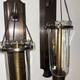 Rare Vintage Colonial-style Brass Bronze hanging Lantern Wall Sconces Beautiful