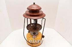 Rare Vintage Duracamp 732 Lantern Camping Brown Yellow dura camp Lamp