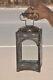 Rare Vintage Early Iron Candle Lamp/Lantern With Glass Panels, Collectible